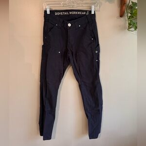 Dovetail Anna Taskpant in Uniform Navy Canvas